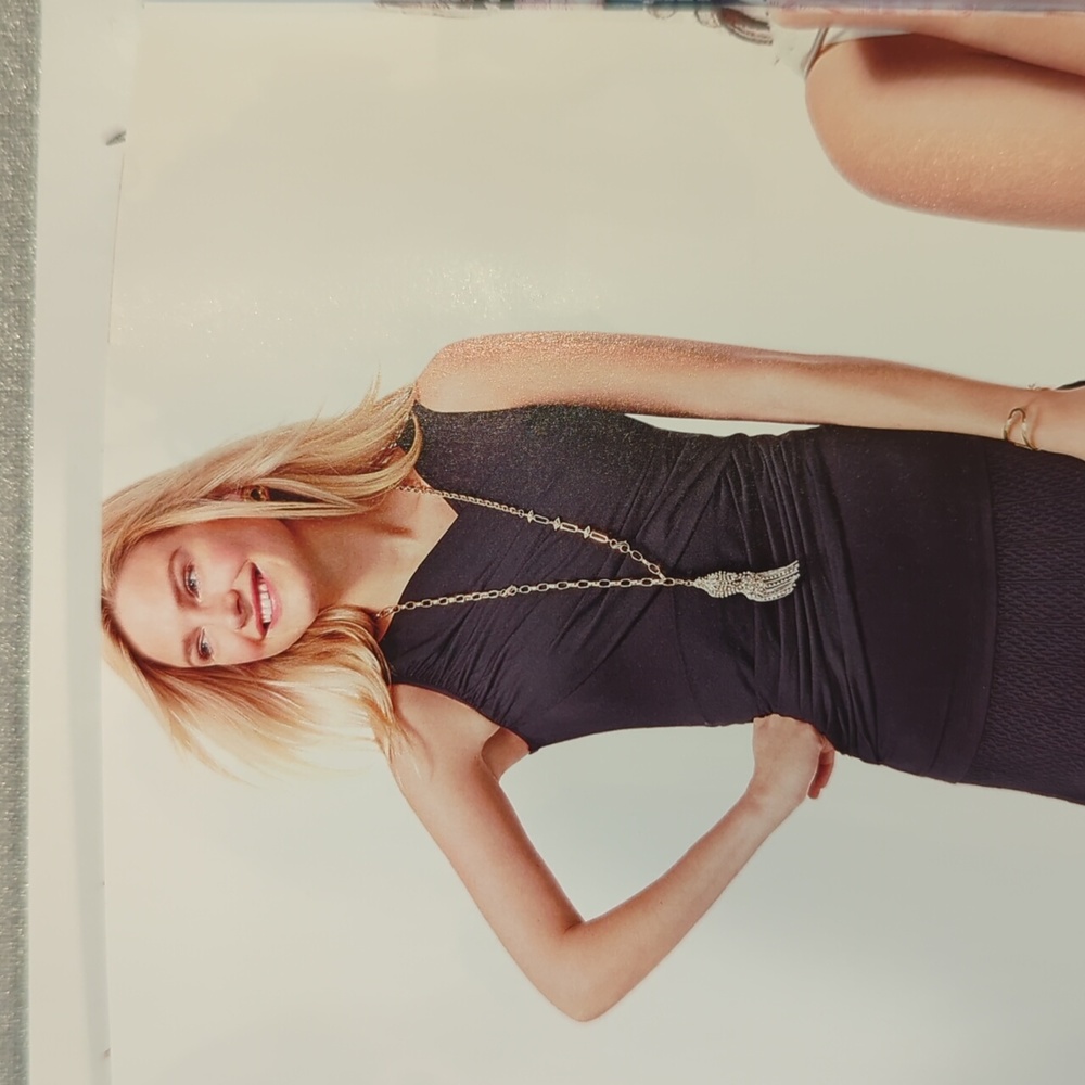 CAbi sleeveless double drape tee Black style #261 SM